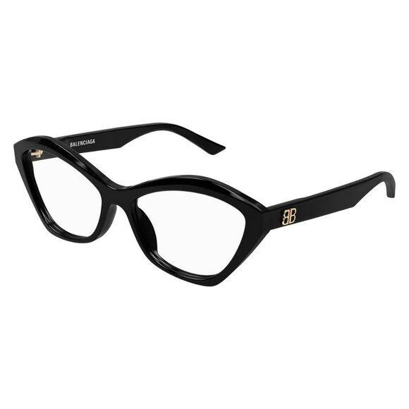 New Authentic  BALENCIAGA Everyday Black Cat Eye BB0341O 001 Glasses Women - Picture 1 of 4